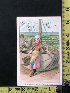 Antique Bensdorps Royal Dutch Cocoa Victorian Trade Card No. 14