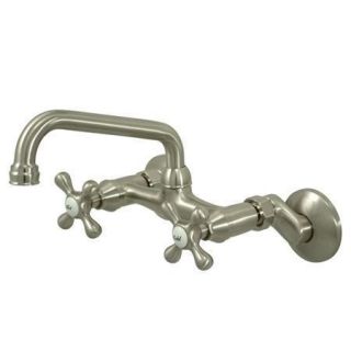 New Satin Nickel Kitchen Wall Faucet Faucets KS213SN