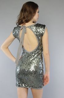 Blaque Market The Cover Girl Dress in Pewter
