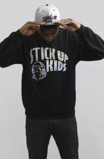 Stick Up Kids Stick Up Kids Robber Crewneck In Black