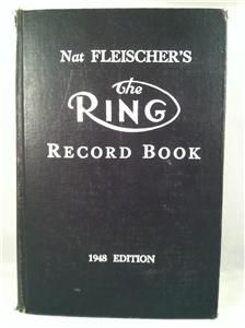 NAT FLEISCHERS THE RING RECORD BOOK   1948 EDITION (VERY GOOD)