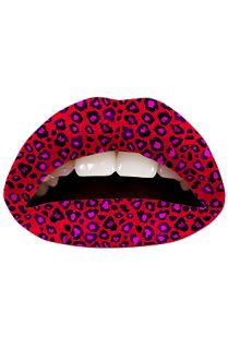 Violent Lips The Red Cheetah Lip Tattoo