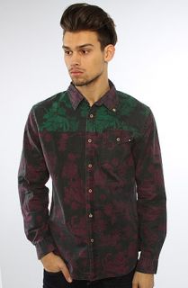 Insight The Mayhem Roots Buttondown in Washed Burgundy
