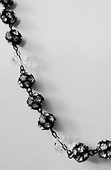  swarovski crystal necklace in black metal $ 149 99 converter share on