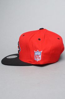 Mitchell & Ness The NFL Wool Snapback hat in Red Black