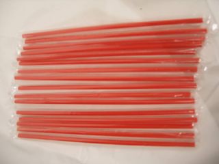 100 12Giant Red Soda Straws Cello Wrapped WOW Straw