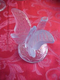 Fenton Velva Blue Glass Butterfly Figurine USA