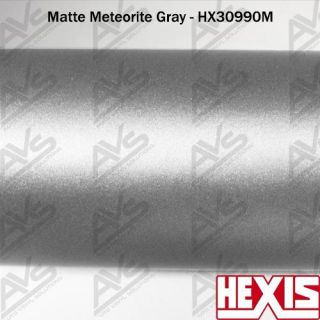 HEXIS Matte Meteorite Grey Metallic Vinyl Wrap Film   1ft x 5ft (12in