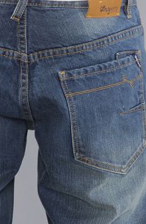 LRG The Social Club True Straight Jeans in Washed Dark Indigo