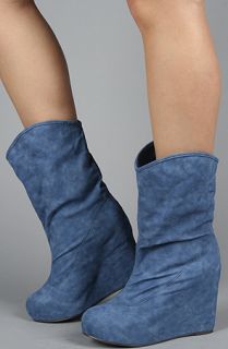 Jeffrey Campbell The Hill Boot in Blue Denim