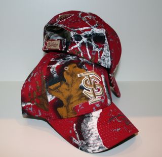 Florida State Seminoles Red Camo Gameday Adjustable Hat by Zephyr