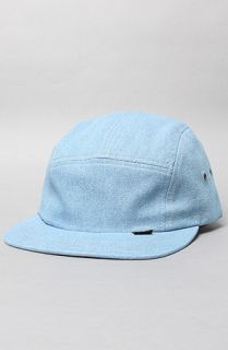 HUF The Washed Denim Volley Hat in Light Indigo