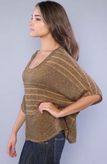 Free People The Bellas Boxy Body Tee in Camel Heather