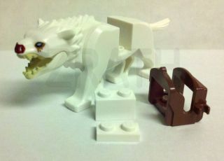Lego The Hobbit New White Warg w Saddle 79002 Hunter Orc Lord of Rings