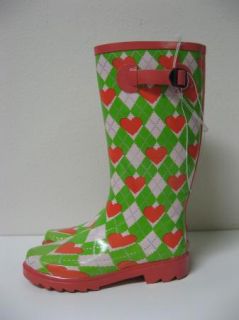 Henry Ferrera New York Hearts Argyle Rain Snow Boots 5