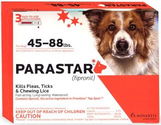 month parastar red for dogs 45 88 lbs parastar for dogs controls