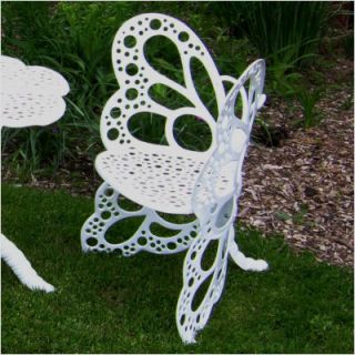 Flowerhouse Butterfly Garden Chair White FHBC205 W