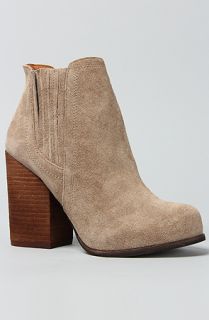 Jeffrey Campbell The Knock Out Boot in Taupe Suede