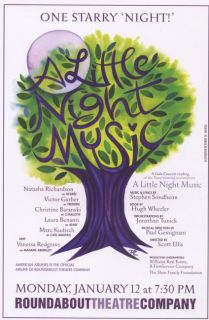 Little Night Music Ad Flyer Natasha Richardson Vanessa Redgrave Victor