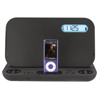 Stereo iPhone iPod Speaker Dock Alarm Clock FM Radio