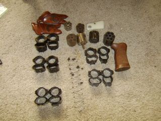 Gun Parts Lot Scope Mounts Pistol Cylinders and Grips