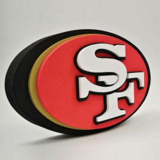  Francisco 49ers NFL Football Official 3D Foam Logo Wall Sign