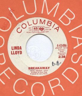 LINDA LLOYD PROMO 45 BREAKAWAY / LITTLE THINGS LIKE THAT COL 43486