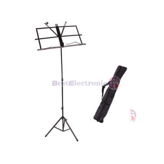 new folding sheet music stand with carrying bag case