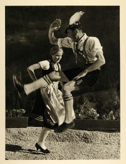 1935 Bavarian Schuhplattler Folk Dance Dancers Costume   ORIGINAL