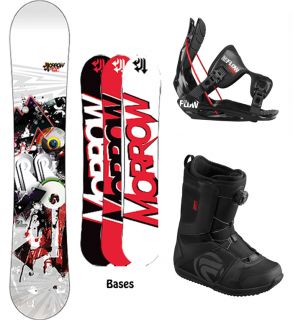  159cm Wide Snowboard 2013 Flow Bindings 13 Flow Boa Boots New