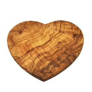 olive wood heart shape cutting cheese board ol222