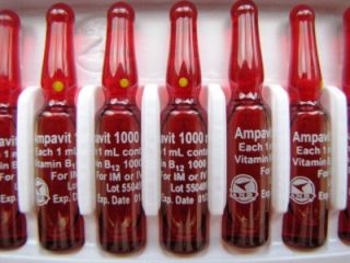 10 x Pharma Grade Vitamin B12 Ampoules for Oral or Injection 1000 mcg