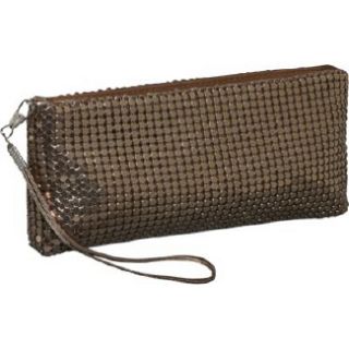 Handbags J Furmani Metal Mesh Wristlet Metallic Bronze 