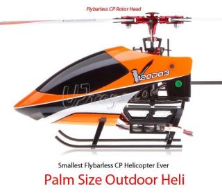Walkera HM V120D03 Flybarless Metal 2.4GHz 6 CH Rc Helicopter