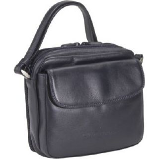 Handbags Derek Alexander Leather Top Zip with Rear Zip Organize Navy
