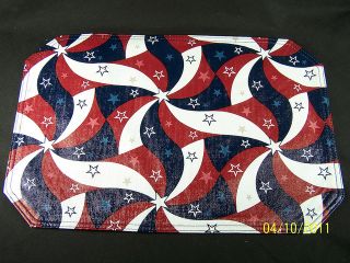 SETTINGS BAR PICNIC BOATING DINING KITCHEN PLACEMAT NAPKIN 4TH JULY