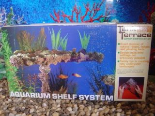 New Penn Plax Corner Tank Terrace Shelf Fish Tank TT2