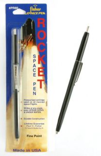 Fisher Space Pens #SPR84 / Black Rocket Pen / Black Ink