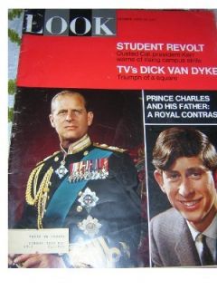 1967 Look April Magazine Prince Charles His Father