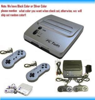 fc twin video game system for nintendo nes snes games