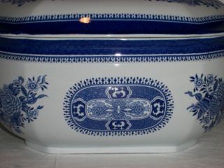 spode blue fitzhugh large tureen with lid fine stone