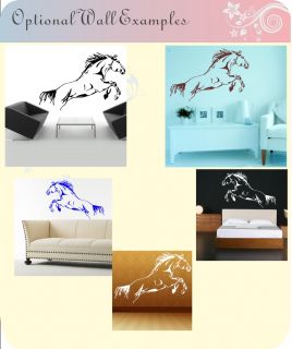 Horse Jumping Riding Kids Childrens Wall Art Stickers Decal Vinyl Show