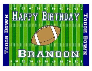 Football Field Edible Cake Topper Image Decoration 1 2