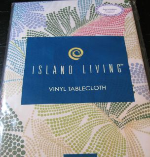 Flannel Backed Vinyl Island Living Tablecloths Assorted Sizes Brand