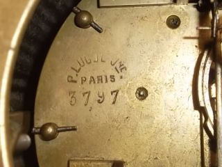 pendule horloge FEMME HOMME bronze régule mécanisme PARIS