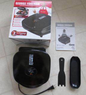 George Forman GR10B Super Champ Family grill Lean mean Grilling