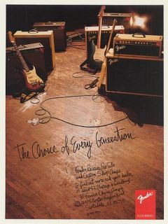 1994 Fender Reissue Pro Tube Custom Shop Amps Print Ad