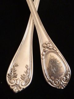 ANTIQUE FRENCH STERLING SILVER FLATWARE SERVICE FOR 12 2100grms