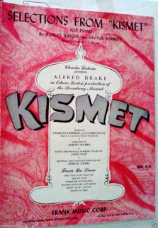  Music Selections from Kismet for Piano C 1958 by George Forrest