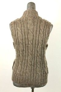 Womens Grey Fenn Wright Manson Faux Fur Alpaca Wool Sweater Vest